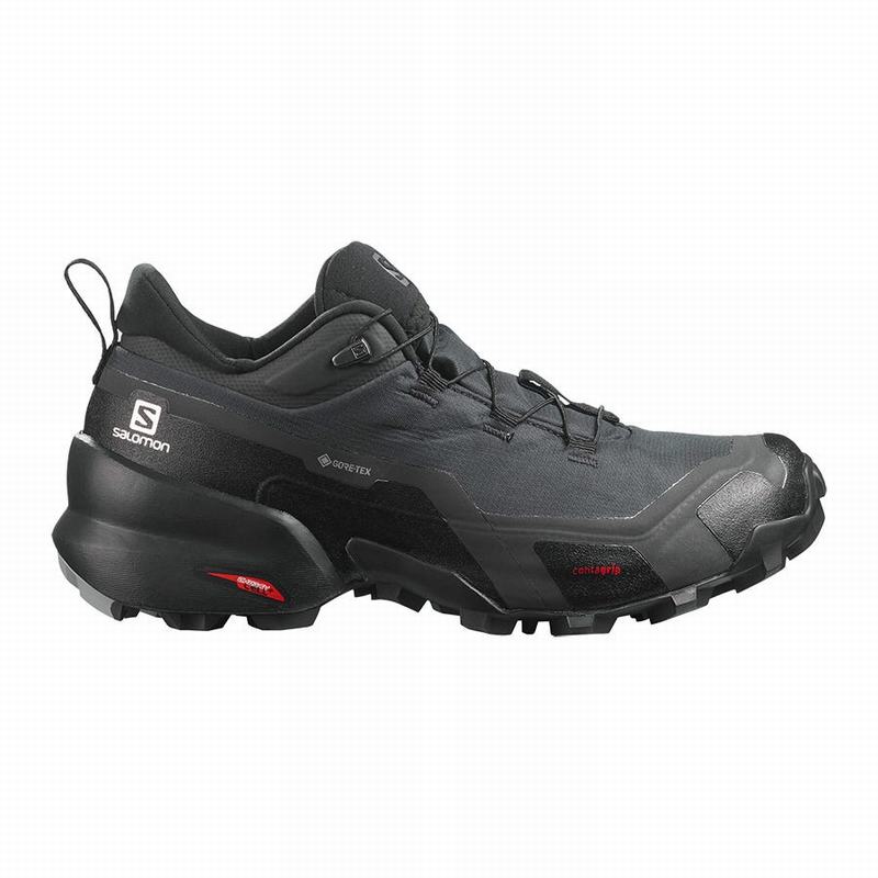 Salomon CROSS HIKE GORE-TEX Zapatillas Trekking Mujer - Gris Oscuro / Negras - Colombia (82034-ADUI)